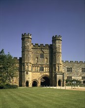 Great Gatehouse from South, Battle Abbey, East Sussex, 1992