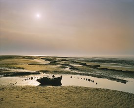 Sunset, Holme Next the Sea Timber Circle (Sea Henge), Norfolk, 1999