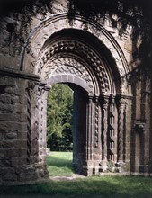Norman processional arch, Lilleshall Abbey, Shropshire, 1999