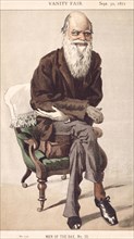 Cartoon of Charles Darwin, 1871