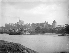 Windsor Castle from Brocas Meadow, Windsor, Berkshire, c1860-c1922