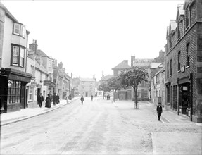 View along Market Street, Woodstock, Oxfordshire, c1860-c1922