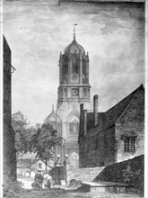 Tom Tower, Tom Quad, Christ Church College, Oxford, Oxfordshire