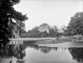 The Palace House viewed across the river, Beaulieu, Hampshire, 1890