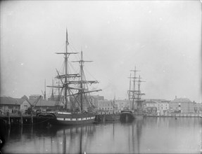 Two sailing ships, Southampton, Hampshire, 1878