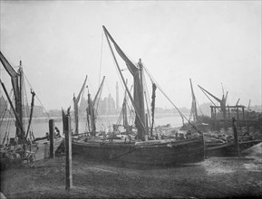 Dry dock in Lambeth, Greater London, 1878