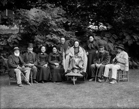 Group portrait at West Ilsley, Berkshire, c1860-c1922