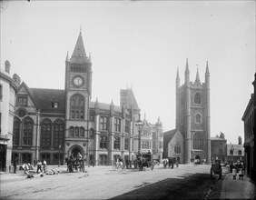 St Lawrence's Church, Reading, Berkshire, 1875