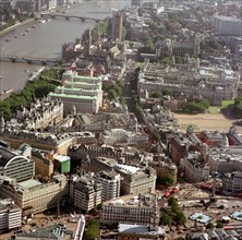 Aerial view of Westminster, London, 2002