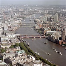 View Over the Thames Looking East, London, 2002
