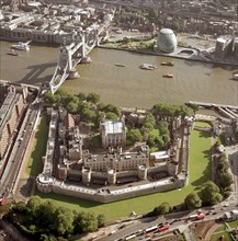 Tower of London, Tower Bridge and the Greater London,  Authority offices, London, 2002 Artist