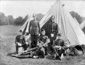 Militia camp, c1860-c1922