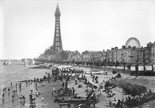 The beach, Blackpool, Lancashire, 1894-1910
