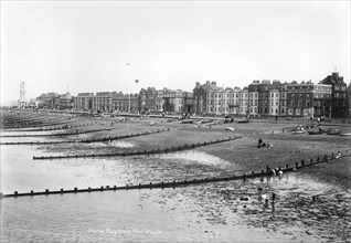 Low tide at Herne Bay, Kent, 1890-1910