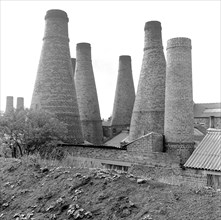 Pottery kilns, Stoke-on-Trent, Staffordshire, 1945-1958
