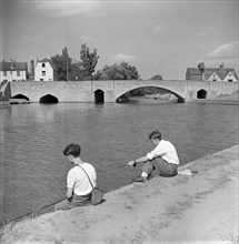 Abingdon Bridge, Oxfordshire. 1945-1980