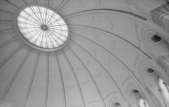 Domed ceiling of the Reading Room, British Museum, London, 1945-1980