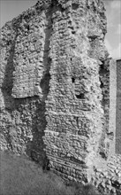 Roman wall, City of London, 1945-1980