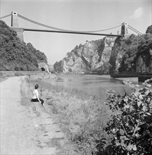 Clifton Suspension Bridge, Clifton, Bristol, 1954