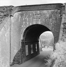 Bollington Aqueduct, Macclesfield Canal, Cheshire, 1945