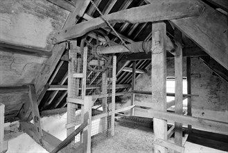 Detail of roof hoist, Priston Mill, Bath and Northeast Somerset, 1999