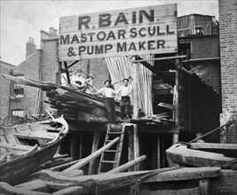 R Bain, Boatbuilder, Fore Street, Lambeth, London, c1861