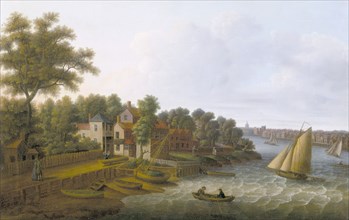 'The Thames at Millbank', c1790. Artist: Unknown