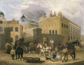'Barclay and Perkins's Brewery in Southwark', c1840. Artist: Unknown