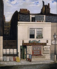 'Allen's Tobacconist Shop, Hart Street, Grosvenor Square', 1841. Artist: Robert Allen