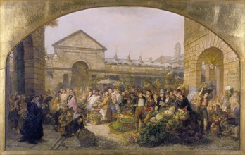'Covent Garden Market', 1864. Artist: Phoebus Levin