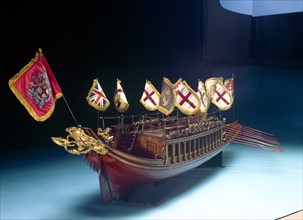 Model of the barge of the Lord Mayor of London, 1807. Artist: Searle & Godfrey