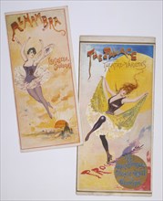Music hall posters, c1900. Artist: Unknown