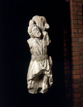 Statue of St Christopher, 14th century. Artist: Unknown