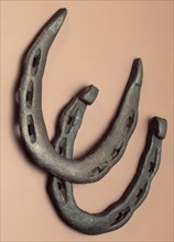 Horseshoes, 12th century. Artist: Unknown