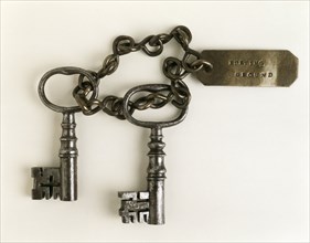 Keys to the burying ground of Newgate Gaol, 18th century. Artist: Unknown