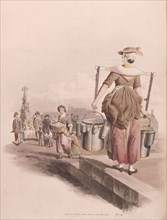 Milkmaid, 1808. Artist: William Henry Pyne