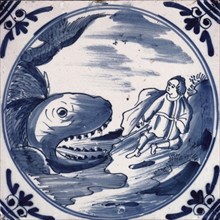Jonah and the whale. Artist: Unknown