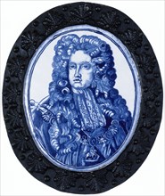 A delft plaque of Prince George, 1704. Artist: Unknown