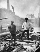 Workers on the silent highway, London, c1876. Artist: Unknown