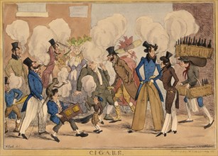 'Cigars', 1827. Artist: Henry Heath