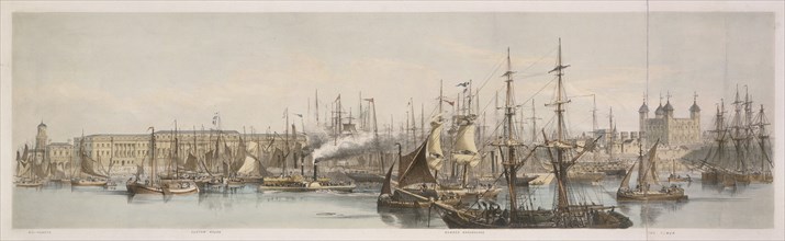 Billingsgate, Custom House and the Tower of London. Artist: Unknown