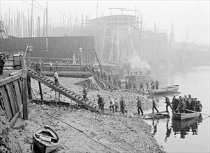 Thames Ironworks, London, c1908. Artist: Unknown