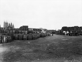 A cooper's yard, London, c1938. Artist: Unknown