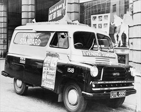 Evening Standard delivery van, London, (c1960s?). Artist: Unknown