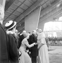 Queen Mary at the opening of the Festival of Britain, London, 1951. Artist: Henry Grant