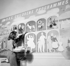 BBC Children's Programmes display, Festival of Britain, London, 1951. Artist: Henry Grant