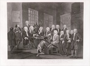 'Bambridge on Trial for Murder by a Committee of the House of Commons', 1803.  Artist: William Hogarth
