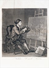 Hogarth painting the muse of comedy, 1764. Artist: William Hogarth