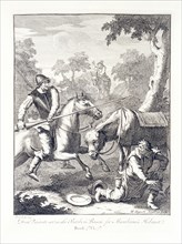 'Don Quixote Seizes the Barber's Bason for Mambrino's Helmet', mid 18th century.  Artist: William Hogarth