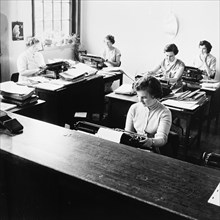 Women typists in a London office, c1950s. Artist: Henry Grant